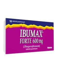 Ibumax Forte 600 mg, 600 mg, tabl.powl., 10 szt,blist