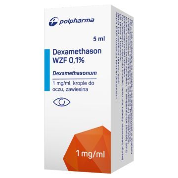 Dexamethason WZF 0,1%, 1 mg/ml, zawiesina do oczu, 5 ml