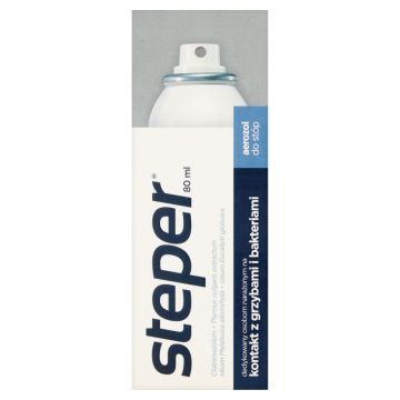 Steper, aerozol do stóp i paznokci, przeciwgrzybiczy, 80 ml