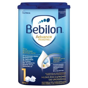 Bebilon Advance Pronutra 1, mleko początkowe od urodzenia, proszek, 800 g