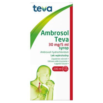 Ambrosol Teva, (30 mg/5 ml), syrop, 200 ml