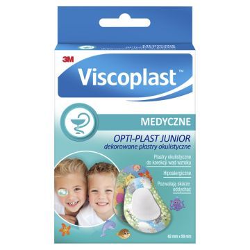 Viscoplast OPTI-PLAST JUNIOR, dekorowane plastry okulistyczne, 62 mm x 50 mm, 10 szt.