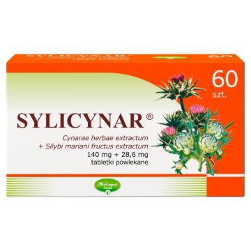 SYLICYNAR 140 mg + 28,6 mg, tabletki powlekane, 60 szt.