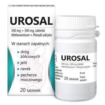 Urosal, 300 mg+300 mg, tabl., 20 szt
