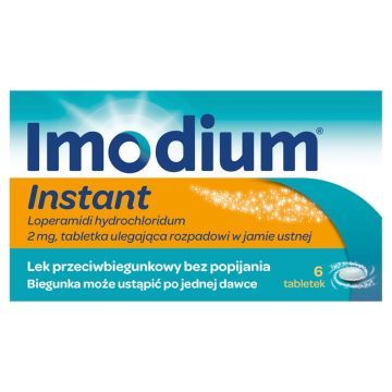 Imodium Instant, 2 mg, tabletki ulegające rozpadowi w jamie ustnej, 6 szt.