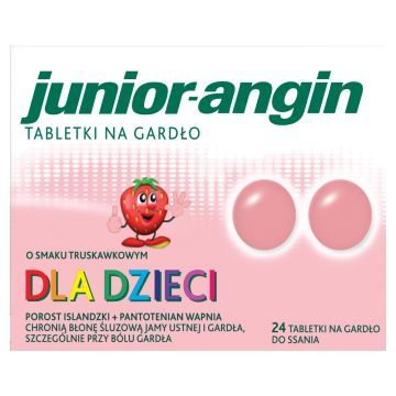 Junior angin, tabletki na gardło, 24 szt.