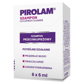 Pirolam, szampon, saszetki, 6 ml, 6 szt.
