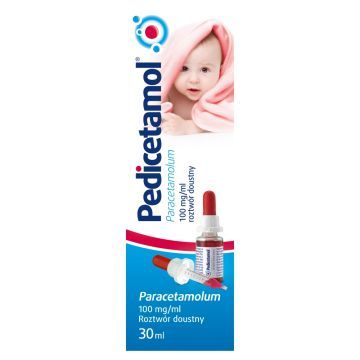 Pedicetamol, 100 mg/ml, roztwór doustny, butelka 30 ml