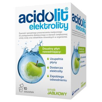 Acidolit, proszek, smak jabłkowy, 4,4 g, 10 saszetek