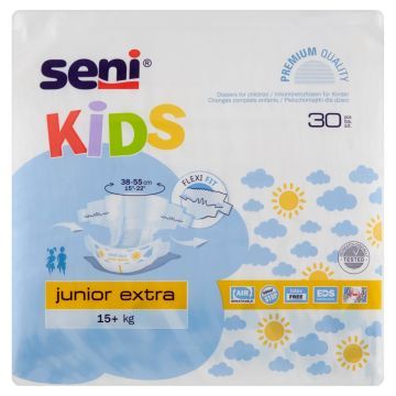 Seni Kids, pieluchomajtki, Junior Extra (15+ kg), 30 szt.