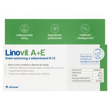 Linovit A+E, krem ochronny z witaminami A i E, 50 g
