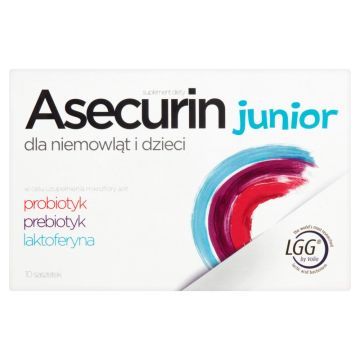 Asecurin Junior, proszek w saszetkach, 2,6 g, 10 szt.