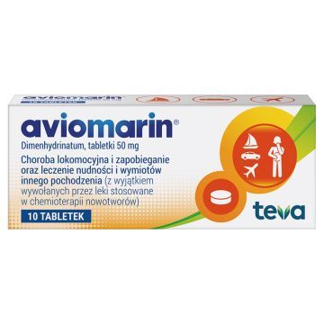 Aviomarin, 50 mg, tabletki, 10 szt.