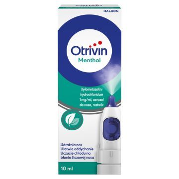 Otrivin Menthol, 1 mg/ml, aerozol do nosa, 10 ml roztworu