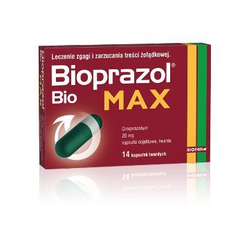 Bioprazol Bio Max, 20 mg, kapsułki dojelitowe, twarde, 14 sztuk