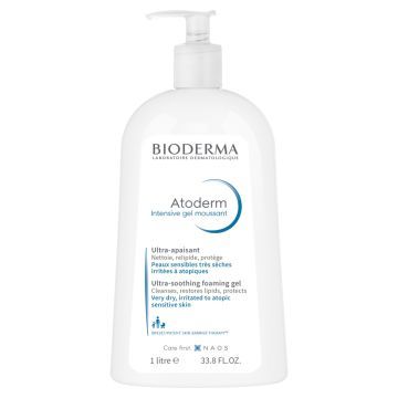 Bioderma Atoderm Intensive, żel oczyszczający i natłuszczający, 1 l