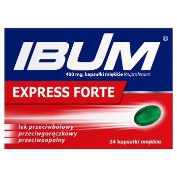 Ibum Express Forte, 400 mg, kapsułki miękkie, 24 szt.