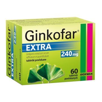 Ginkofar Extra, 240 mg, tabletki powlekane, 60 szt.