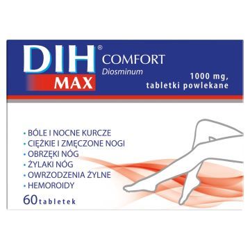 DIH Max Comfort, 1000 mg, tabletki powlekane, 60 szt.