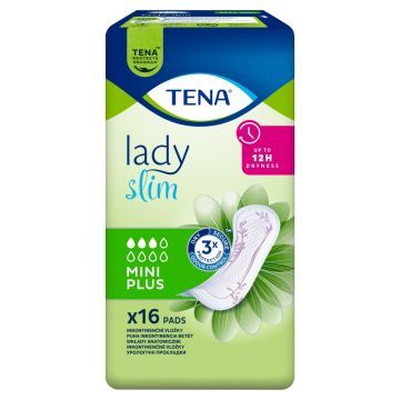 TENA Lady Slim Mini Plus, specjalistyczne podpaski, 16 szt.