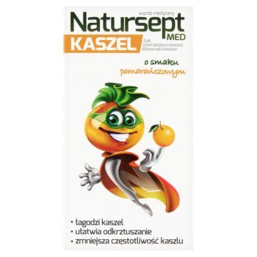 Natursept MED kaszel, lizaki o smaku pomarańczowym, 6 szt.