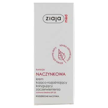 Ziaja Med Naczynkowa, krem korygujący zaczerwienienia, SPF20, 50 ml