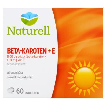 Naturell Beta-Karoten + E, tabletki, 60 szt.