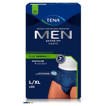 TENA Men Pants Plus, majtki chłonne, rozmiar L, 30 szt.