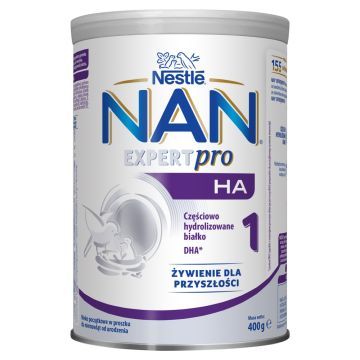 Nestle Nan Expertpro HA 1, mleko początkowe, dla niemowląt od urodzenia, 400 g