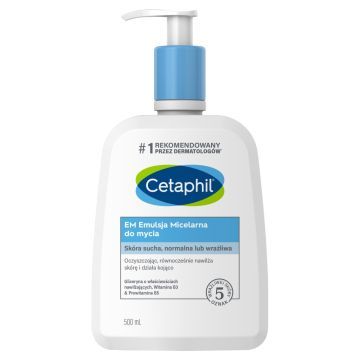 Cetaphil EM, emulsja micelarna do mycia, 500 ml