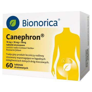 Canephron, 18 mg +18 mg + 18 mg, tabletki drażowane, 60 tabletek drażowanych