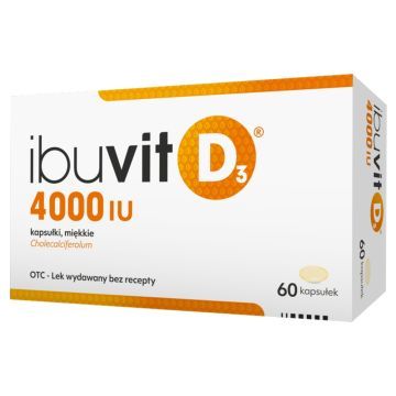 Ibuvit D3 4000 IU, 4000 IU, kapsułki miękkie, 60 szt.