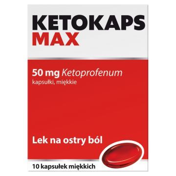 Ketokaps Max, 50 mg, kapsułki miękkie, 10 szt.