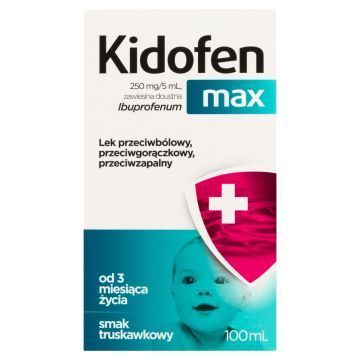 Kidofen max, 250 mg/5ml, zawiesina doustna, 100 ml