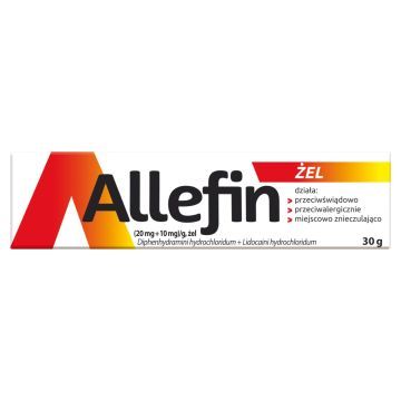 Allefin, (20 mg + 10 mg)/g, żel, 30 g