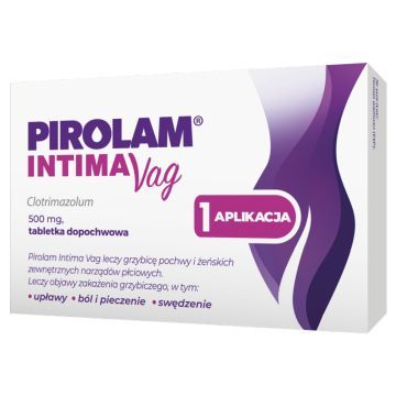 Pirolam Intima Vag, 500 mg, tabletka dopochwowa, 1 szt.