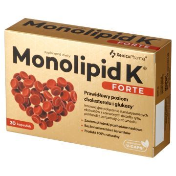 Monolipid K Forte, kapsułki wegetariańskie, 30 szt.