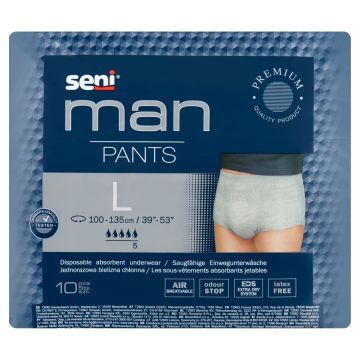 Seni Man Pants, majtki chlonne, r.L, 10 szt