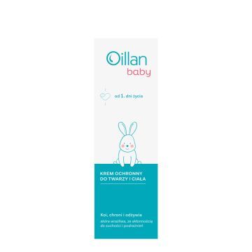 Oillan Baby,  Krem ochronny do twarzy i ciała, 75 ml