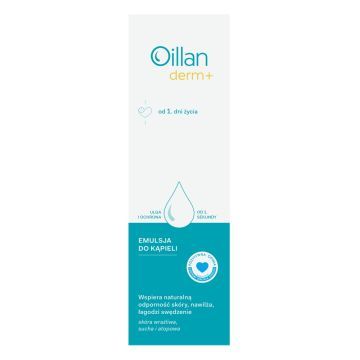 Oillan Derm+, Emulsja do kąpieli, 400 ml