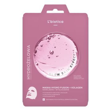 L'Biotica PGA Hydro Fusion+Kolagen, maska do twarzy hydrożelowa,1 szt.