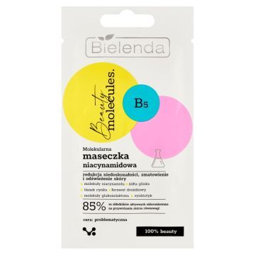 Bielenda Beauty Molecules, Molekularna maseczka niacynamidowa, 8 g