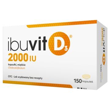 Ibuvit D3 2000 IU, 2000 IU, kaps.miekkie,150 szt