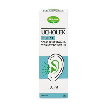 Ucholek Higiena, spray, do usuwania woskowiny usznej, 30 ml