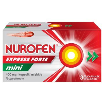 Nurofen Express Forte Mini, 400 mg, kapsułki miękkie, 30 szt