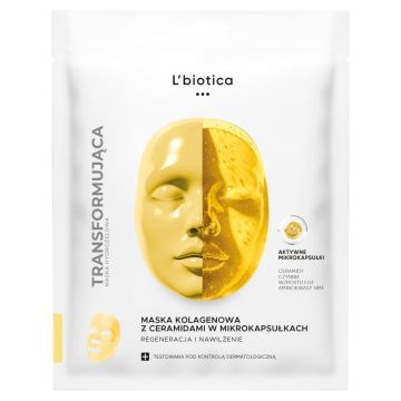 L'Biotica, Maska Transformująca Kolagenowa z Ceramidami w mikrokapsułkach, 1 szt.
