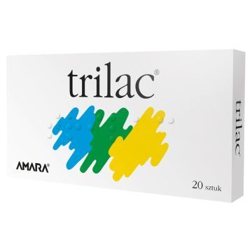 Trilac, 1,6 x 10⁹ CFU bakterii kwasu mlekowego, kapsułki twarde, 20 szt.