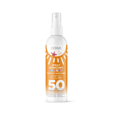 DERMI Sun Spray ochronny dla dzieci SPF 50, 125 ml 