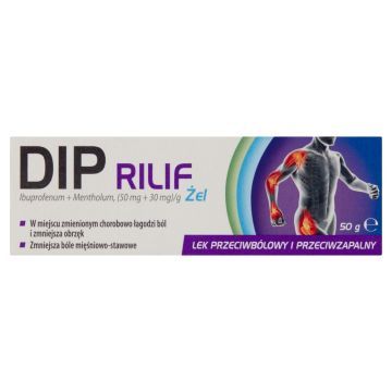 DIP RILIF, (50 mg + 30 mg)/g, żel, 50 g