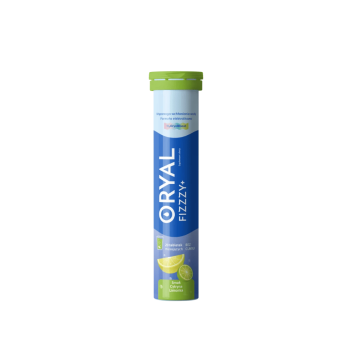 Oryal Fizzzy+, tabletki musujące, smak cytryna, limonka, 20 szt.
